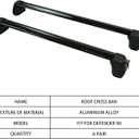 Lockable Crossbars Fit for Land Rover Defender 90 2020 2021 2022 2023 Luggage Cargo Crossbar Carrier Aluminum Cross Rail Bar Car Top Luggage Carriers for Automobiles (Defender 90 Black)