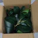 AlphaAcc Artificial Plants Decor Greenery Fake Succulents Indoor Potted Fake Plant with Rustic Black Clay Planter for Home Decor Farmhouse Room Bathroom Bedroom Kitchen Office Table Decor (12.8" H)