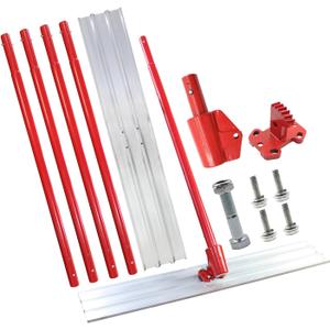 Concrete Tools Concrete Bull Float Tools Kit 48"x8" Cement Trowel Tools, Aluminum Magnesium Alloy Concrete Finishing Tools with 48" Handle x4 and Bull Float Bracket.