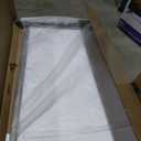 Bathroom Mirrors for Over Sink,2Pcs 24x36Inch Vanity Mirrors for Wall,Silver Metal Frame Rectangle Mirrors for Bathroom, Farmhouse,Restroom,Hangs Horizontally or Vertically