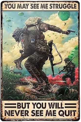 Licpact Veterans Day Decor U.S Army Veteran / Dragon Books Wall Decor Home Sign Gift 12x16 inch
