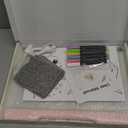 16-Inch Rechargeable Doodle Glow LED Note Board, 7-Color Light Modes, Neon Art Dry Erase Light Up Drawing Pad with Built-in Stand, Sketching Gift Toy for Kids/Girls/Teens, 5 Markers & Tracing Book (Pink)