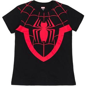 Marvel Matching Family Cosplay T-Shirt Infant to Adult Sizes (12 Months - 2XL) (Black, Miles Morales)
