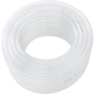 DAVCO 1/4" ID x 50ft Clear Vinyl Tubing, Low Pressure Flexible PVC Tubing, Heavy Duty UV Chemical Resistant Lightweight Plastic Vinyl Hose, BPA Free and Non Toxic