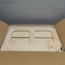 6 in-1 Toddler Kitchen Step Stool with Wooden Stool, Foldable Learning Standing Tower with Blackboard & Feeding Tray, Wooden Kitchen Stool Helper for Kids, 1-3 Year Old Boy Girl Gifts