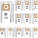 12 Pack 23743 VF3502 Vacuum Bags Compatible with Ridgid 12 to 16 Gallon Wet Dry Vacuums, High Efficiency Replacement Filter Bags for Model WD1950 WD1956 WD1850 WD1851 RV2400HF WD1450 WD1680 WD1270