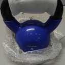 Yes4All Kettlebell, 15lb Vinyl Coated Cast Iron Strength Training Kettlebells for Home Gym Exercises, Fitness, Full Body Workout Equipment, Push Ups, and Grip Strength