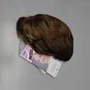 SEVENCOLORS Short Brown Mixed Blonde Bob Wigs for White Women Shoulder Length Synthetic Hair Wigs with Side Bangs Straight Blonde Highlights Womens Wig