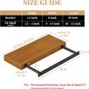 Floating Shelf Bracket Heavy Duty Shelving Brackets,Decorative Floating Shelf Hardware Black,Hidden Metal Shelf Support Bracket Heavy Duty Floating Mantel Bracket,200lbs (18X8X1.2-Starter Jig)