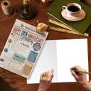 5 x Ziwenhu 20th Anniversary Card Gifts for Couple,20 Year Anniversary Wedding Card for Him Her,20th Decorations Men (vintage-380)