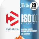 Dymatize ISO100 Whey Protein Powder Isolate, Salted Caramel, 25g of Protein, 5.5g BCAAs, Less Than 120 Cal., Gluten Free, 1g Fat, 1g Sugar, 2g Carb (20 Servings) (1.34 Pound (Pack of 1)), BBD 12/27
