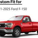 2021-2026 F150 Windshield Sun Shade for Ford F-150 2021 2022 2023 2024 2025 2026(Lariat, King Ranch, Platinum, XL, STX, XLT, Limited, Tremor, Raptor) Front Window Sunscreen Sunshade