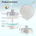 Aquarium Small Fish Tank Filter - Mini Fish Tank for 2-15 Gallon Tanks Bio Sponge Filter, Ultra Quiet Submersible Aeration Filters for Breeding Fry Betta Shrimp Tanks