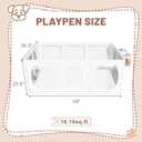 Dog Playpen with Storage Basket, 10 PCS 23.6" H Puppy Playpen