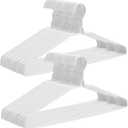 120 Pcs 16" Wire Hangers Bulk Metal Wire Hangers for Clothes Dry Cleaner Hanger for Coat (White)