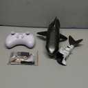 Bennol 2.4Ghz Remote Control Shark Toys for Boys Kids, 1:18 Scale High Simulation Shark for Pool, Electric RC Sharks Fish Toys with Light & Spray Water Function for 4 5 6 7 8 9 Year olds Kid Boys