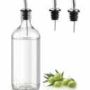 Sweejar Ceramic Olive Oil Dispenser Bottle, Opaque Oil Cruet Protects to Reduce Oxidation, Suitable for Storage Vinegar, Coffee Syrups & Other Liquids, Pack of 1, 15.5 Fl Oz(Dark Grey)