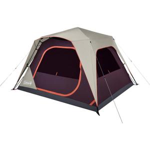 Coleman Skylodge Instant Tent with Rainfly, 4/6/8 Person Family Tent Sets Up in a Minute, Includes Pre-Attached Poles & Carry Bag, Made of PFAS-Free Materials