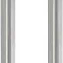 GeilSpace 1/2" x 10" Stainless Steel Pipe, 304 Pipe Nipple Fits Standard 1/2 Inch Threaded Pipes and Fittings, DIY Industrial Metal tube (2 PCS)