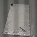 Rectangle Paper Doilies - 8inch x 12inch White Lace Disposable Paper Doilies - for Crafts,Cakes,Food, Desserts, 100 PCS