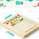 MALLMALL6 Teacher Appreciation Wooden Sticky Note Holder Gifts Desk Rectangular Notes Organizer Christmas End of Year Thank You Gift for Teacher School Classroom Supplies, 5.5 x 4.5 inches