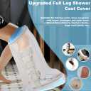 Non-Slip Waterproof Extra Wide Leg Cast Cover for Shower - Protector for Surgery Wounds, Bandage, Large Cast, Knee Immobilizer/Brace, Walking Boots (30 in. Long)