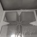 Crushed Diamond Decorative Mirror 22.25x22.25 Diamond Shape Glass Wall Mirror for Home Decoration, Exquisite Accent Wall Decor