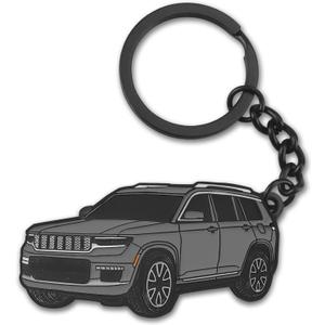 For Jeep Grand Cherokee KeychainFor Jeep Grand Cherokee Accessories 2011-2022metal Keychain (Grey)