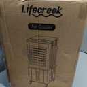 Lifecreek Portable Air Conditioner, 3-in-1 Evaporative Air Cooler with 3.2 Gal Water Tank, Windowless Portable AC Fan with 6 Ice Packs, Remote, 12H Timer, 3 Speeds, 4 Modes for Room Bedroom Office