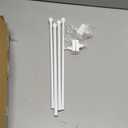 Magnetic Curtain Rods 2 Pack for Metal Doors and Windows, Multi-Use Adjustable Magnetic Rods for Small Windows Cafe Sidelight and Iron Steel Places (Adjust from 16 to 28 Inch, White)