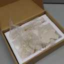 Bright Creations Paint Your Own Ceramic Ornaments Kit - Includes Paint Set & Brushes - Ceramic Painting Kit with Unpainted Pieces & Hanging Strings - DIY Set for Kids & Adults - 2.3 x 4 in, Pack of 4