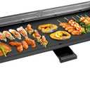 AEWHALE 35" Electric Nonstick Extra Large Griddle Grill-Teppanyaki Grill BBQ Indoor/Outdoor with Adjustable Temperature,Detachable for Easy Cleaning,Extra Wide