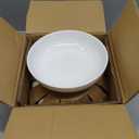 8.5Inch Pasta Bowls, 36OZ Serving Bowls, Salad Bowls Set of 4 Ceramic Sturdy & Stackable, Ideal for Housewarming, Festivals, White (36 OZ)