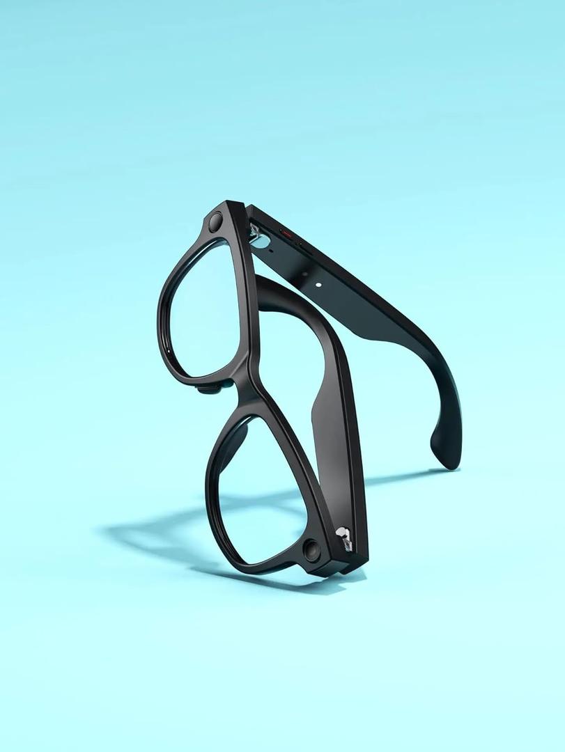 AI Smart Glasses with 1080 HD Camera, Bluetooth Music & Call, RealTime Translation in 110+ Languages, HandsFree Video Recording Glasses with 32GB Storage, Lightweight Sunglasses for Travel & Sports