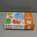 Coogam Wooden Magnetic Fishing Game, Fine Motor Skill Toy ABC Alphabet Color Sorting Puzzle, Montessori Letters Cognition Preschool Gift for Years Old Kid Early Learning with 2 Pole