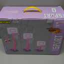 Toddler Pink Basketball Hoop for Age 1-3, Adjustable Kids Basketball Hoop with 3 Balls Indoor Outdoor Play Mini Poolside Basketball Goal Sport Toys Birthday Easter Gift for 1 2 3 4 Year Old Baby Girl