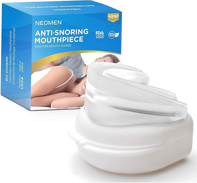 Neomen Anti Snoring Device Snore Stopper Mouthpiece, Stop Snoring Solution for Men and Women, Aid Custom Night Mouth Guard, 1 Pack