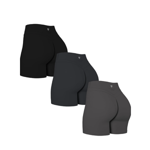 TomTiger Yoga Shorts for Women Tummy Control High Waist Biker Shorts Exercise Workout Butt Lifting Tights Women's Short Pants XL