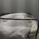 Madison Park King Comforter Set Clipped Jacquard Stripes with Buttons Boho Comforter for a King-Size Bed, Cotton Oversized Comforters with Removable Cover Boho Bedding, King Ivory 9 Piece