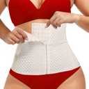 Waist Trainer for Women Lower Belly Waist Cincher for Women Tummy Control Girdle Hourglass Body Shaper Upgraded Waist Cincher Shapewear with Steel Bones Extender (Beige, XS)