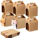 Patelai 36 Pcs Adopt Dog Party Favor Boxes Dog House Shaped Boxes with Holes Handle Foldable Treat Gift Case for Puppy Pet Adoption DIY Crafting Birthday Halloween Party Supplies (Classic)