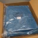 Robelle 18 ft Blue Winter Pool Cover for Above Ground Pools, 4 ft Overlap (22 ft Cover Size), Solid 7 x 7 Scrim, 2.2 oz/yd2, Style: 3618-4K