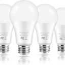 LED Light Bulbs, 100 Watt Equivalent A19 LED Bulbs, 13W 4000K Neutral White 1500 Lumens Non-Dimmable Bright E26 Edison Medium Screw Bulbs for Home Bedroom Kitchen Living Room Office Lamp, 4-Pack