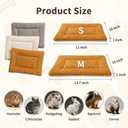 Guinea Pig Bed 3D Snow Fleece Rabbit Bed Washable Bunny Beds Hamster Bedding Mats Soft & Warm for Indoor Small Animal Bed Orange 10111 Inchh
