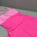Tempt Me Women One Piece Swimsuit with Skirt Tummy Control Swim Dress Halter Vintage Bathing Suit (X-Large, Pink)