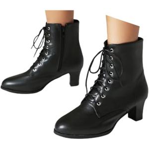 Women's Ankle Boots Chunky Block Low Heel Victorian Boots Comfortable Round Toe Dressy Office Short Booties Lace Up Fall Winter Boots for Women Vintage Combat Boots
Women Boots, Size 44