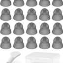 Resound Compatible Hearing Aid Domes Smoky Power Dome Ear Tips Replacement (Medium 20pcs Pack)