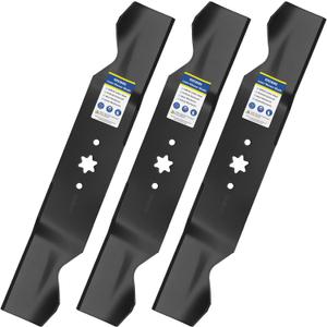 GICOOL 942-0677B Mulching Mower Blades (3 Pack) for 54 inch Deck MTD Cub Cadet RZT54 GT1554 GTX1054 RZT-S54 Replaces 942-0677A 742-0677B 742-0677A 742-0677 942-0677