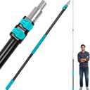 MAVRIZ 5-12 FT Long Paint Roller Extension Pole, Multi Purpose Telescoping Extension Pole for Painting, Cleaning, Heavy Duty Painting Rod with Universal 3/4″ Threaded Connection, Flip-Lock Design