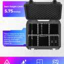 Card Case Sports Graded Trading Card Storage Box for PSA BCW MTG Tmnt TCG Zion Magnetic Card, Waterproof Hard Carrying Case Card Protective Organizer for Rigid Card Sleeve Collector, Black